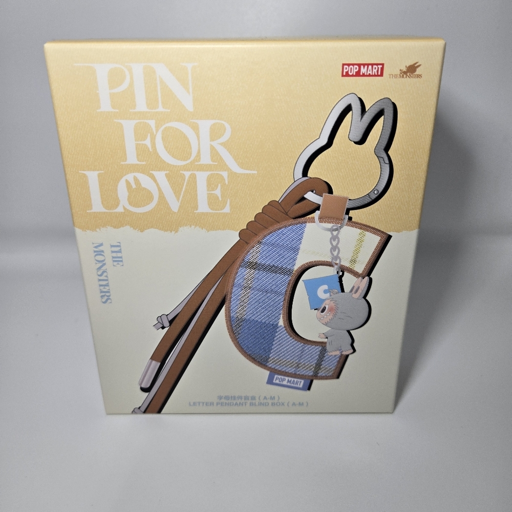 100% Authentic Pop Mart Pin for Love – Confirmed Letter F Pendant | New in Box |